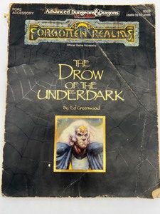 lot 240 image: Advanced Dungeons & Dragons Forgotten Realms The Drow of the Underdark 128 Pages