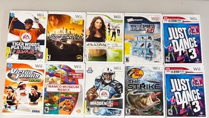 lot 252 image: Assorted Wii Video Games - QTY 10