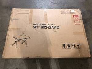 Harper & Bright Designs Farmhouse Brown Rustic Wood Dining Table Only Customer Returns See Pictures