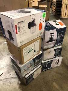 Lot of Assorting Lighting  Various Models and Conditions Customer Returns See Pictures