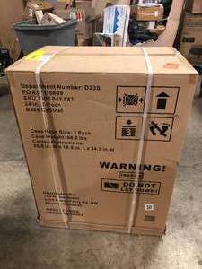 Husky Regular Duty Welded 24-Gauge Steel 2-Door Garage Base Cabinet in Black (24 in. W x 33 in. H x 16 in. D) Customer Returns See Pictures