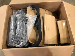 HOMCOM Brown Massaging Faux Leather Recliner Chair  Customer Returns See Pictures