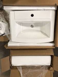 Lot of 2 Assorted Bathroom Sinks  Customer Returns See Pictures