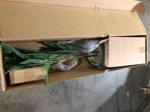 Nearly Natural Real Touch 4 ft. Indoor Dracaena Artificial Plant in Sand Planter   Customer Returns See Pictures