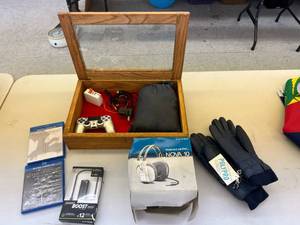 lot 233 image: Mixed Lot - Blu-Rays, Electronics, Gloves
