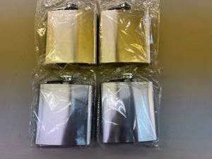 lot 292 image: 4 New Stainless Steel Flasks