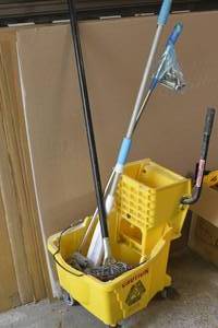 lot 157 image: Mop bucket