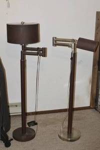 lot 106 image: 2 heavy floor lamps