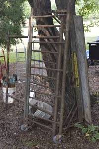 lot 31 image: Scaffolding with extra casters