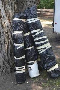 lot 57 image: Multiple rolls of upholstery used in campers