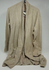 lot 45 image: Barefoot Dreams Long Cardi  Sand NEW WITH TAGS 2x