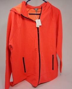 lot 47 image: Talbots  Hooded Jacket Florescent Pink NEW WITH TAGS 2X