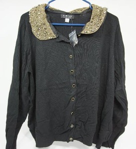 lot 53 image: Status Sweater blackGold  2X NEW WITH BUTTONS 2X