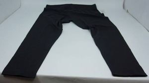 lot 89 image: LOGO Layers Womans NWT Size 2XP Black Wide Leg Capri Pant Banded Elastic Waist