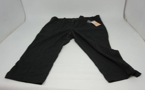 lot 110 image: Maurices Womans NWT Size 24 Black Polished Capri Pant Belted Double PocketsButtons Zipper Front