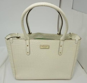 lot 132 image: kate spade New York Authentic NWT White Cream Leather Quinn Wellesley HandbagTote Classic Design