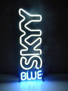 RARE - BLUE SKY VODKA NEON LIGHT - FANTASTIC PIECE - WORKS - VERY NICE - APPROX 9 By 24 - SEE PICTURES