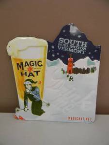 RARE - MAGIC HAT BREWING COMPANY TIN SIGN - NICE - AWESOME PIECE - APPROX 13 By 15 - SEE PICTURES
