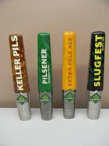 COLLECTION OF 4 VARIOUS SUMMIT BEER TAP HANDLES - NICE COLLECTION - APPROX 12 - SEE PICTURES