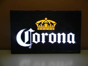 NEW OLD STOCK - Corona LED LIGHT - VERY NICE - WORKS - FANTASTIC PIECE - APPROX 30 By 18 - SEE PICTURES