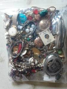 lot 8 image: Bag Lot Of Assorted Jewelry