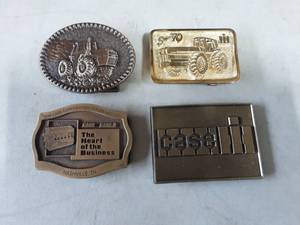 lot 52 image: 4-Case IH Belt Buckles