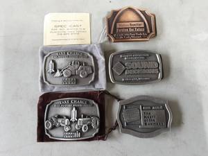 lot 59 image: 5-Case Belt Buckles 1988, 1994, 1996, 1998