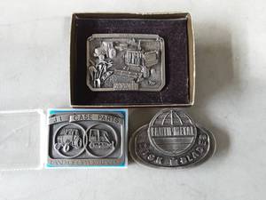 lot 61 image: 3-Case IH Belt Buckles