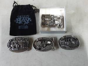lot 65 image: 4-Case Belt Buckles