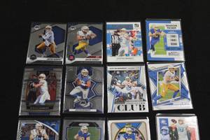 lot 77 image: Justin Herbert Football Card Lot  20 Cards w 16 Cards w 2020 Absolute Rookie Card