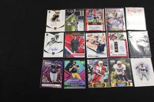 lot 78 image: Football Card Autograph & Serial Numbered Lot  15 Autgraphs or Serial Numbered Cards