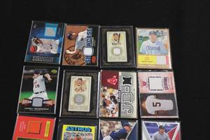 lot 83 image: Baseball Card Relic Lot  16 Relic Cards