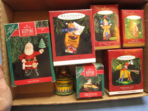 lot 33 image: Hallmark Keepsake Crayola Ornaments