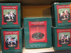 lot 46 image: Hallmark Carousel Horses