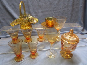 lot 121 image: Amber Glass