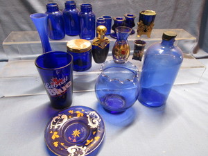 lot 141 image: Cobalt Jars & Vases