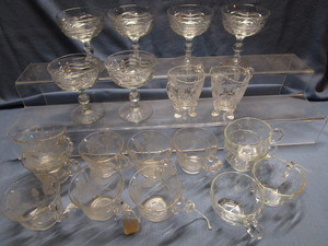 lot 145 image: Sherbets, Punch Cups, Cream & Sugar