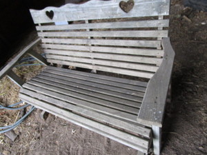 lot 194 image: Wooden Porch Glider