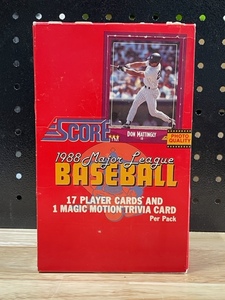1988 Score Baseball Card Packs