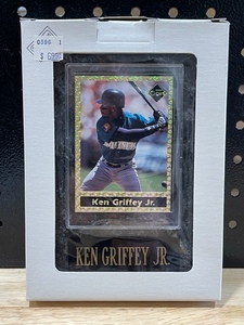 Ken Griffey Jr. Baseball Card on a Wall Plaque