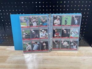 Binder of PGA Trading Cards