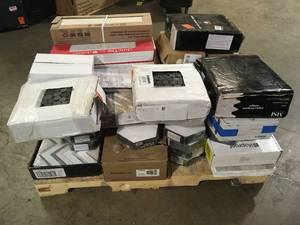 Pallet of Assorted Mixed Flooring Various Models and Conditions  Customer Returns See Picture