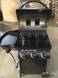 Char-Griller 3-Burner Propane Gas Grill in Black with Side Burner  Customer Returns See Pictures