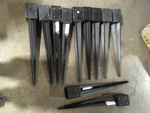 Lot of Oz-Post 24 in. Bulk Galvanized Steel Mailbox Post Anchor see pictures
