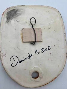 2002 Dominique Blanchard Ceramic Colorful Modern Mask