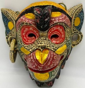 Vintage Balinese Barong Monkey Mask Indonesian