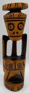Vintage Ironwood African Carved Figure Hefty Wood