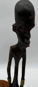 Set of 3 Vintage Maasai Warriors, Very Tall, Narrow from Kenya
