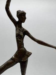 Vintage Bronze Ballerina Statue by Alberto Giocometti