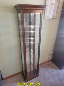 lot 3 image: Slender Curio Cabinet